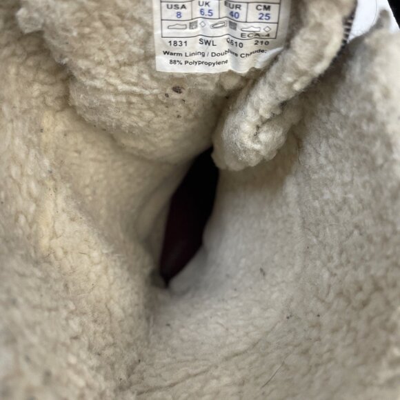 Sorel Winter Boots Wom Sz 8 US Red Plaid Lace Up Waterproof Sherpa Fleece Lined - Picture 10 of 12